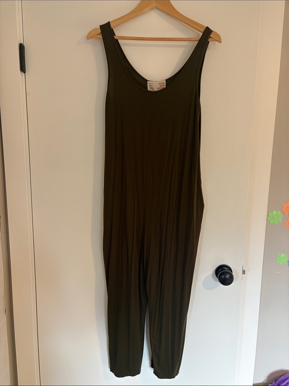Jackson Rowe Olive Green women’s Sleeveless One-Piece
